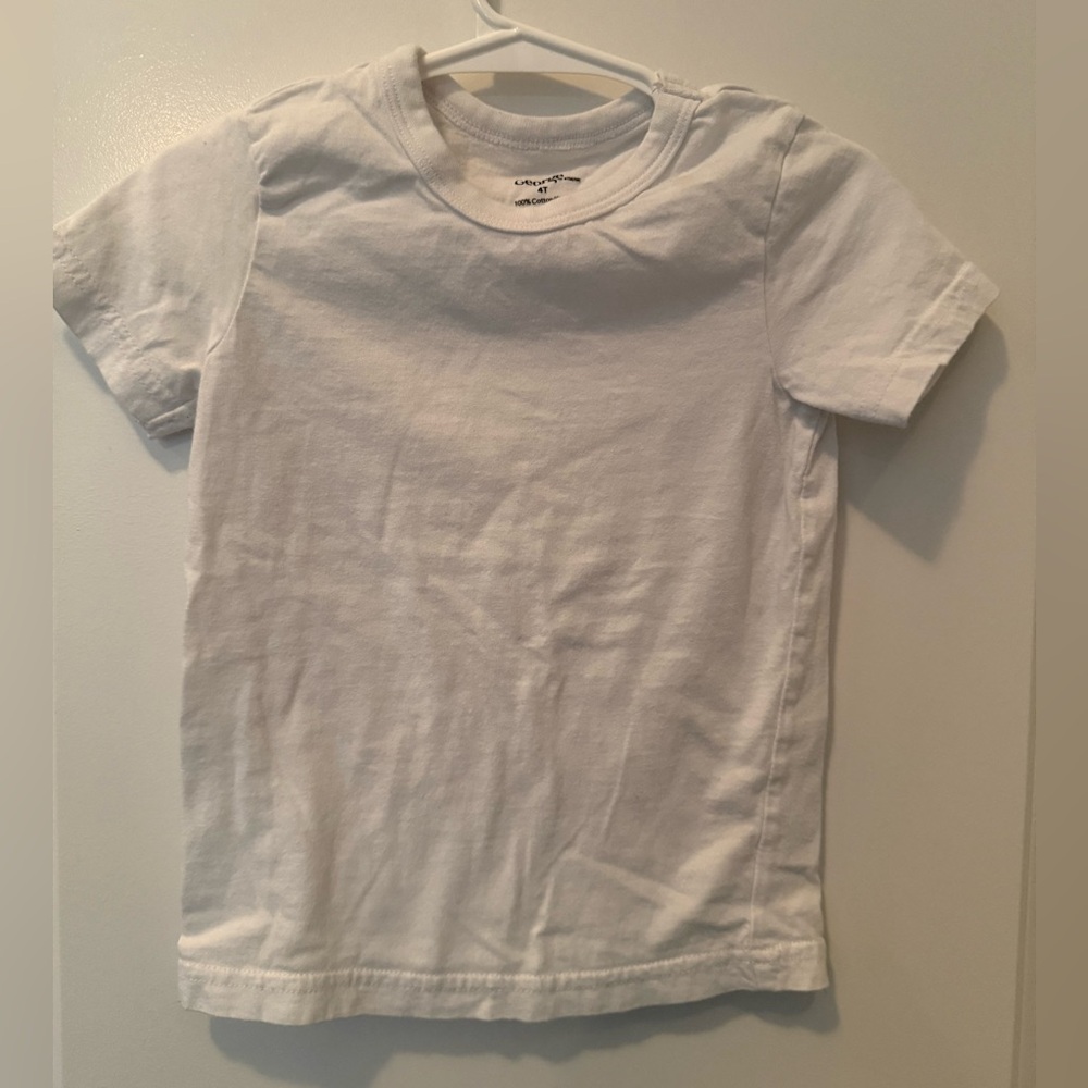 Plain White Kids Shirt